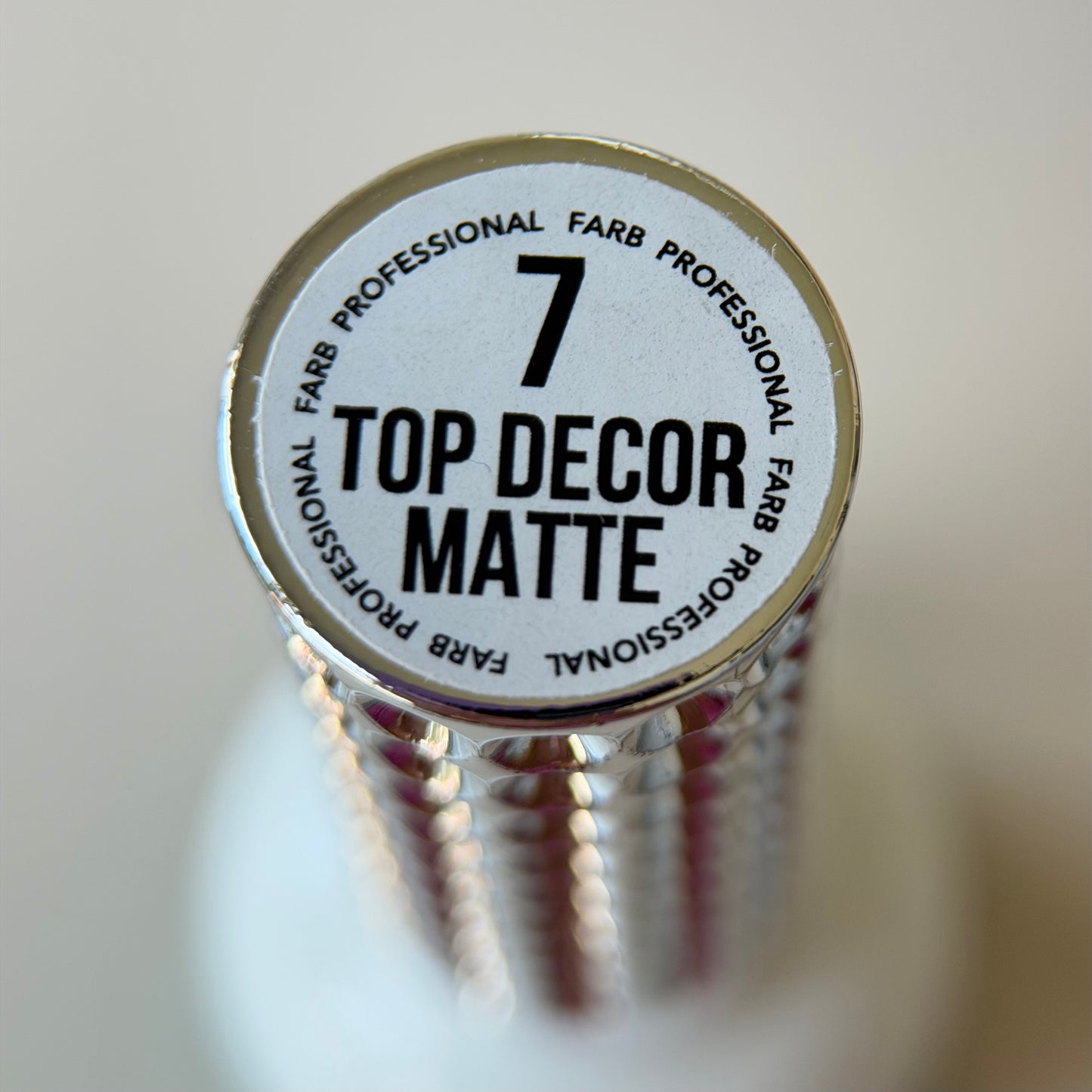 FARB Top MATTE DECOR #7 with holographic foil