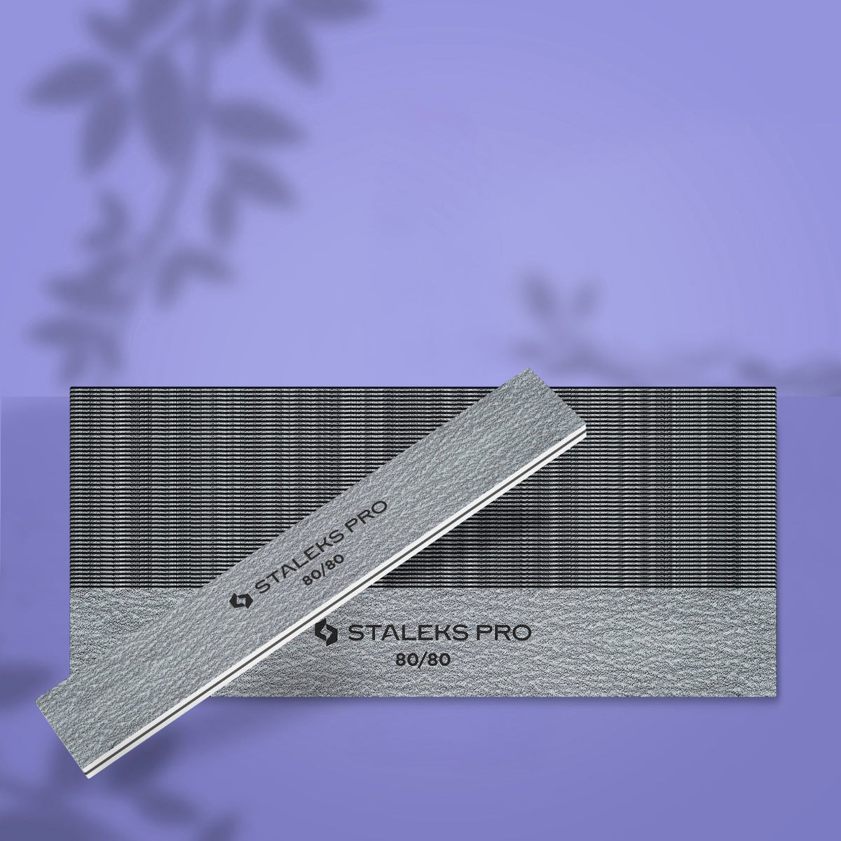 STALEKS Straight wide mineral nail file 80/80 grit (25 or 50 pcs)