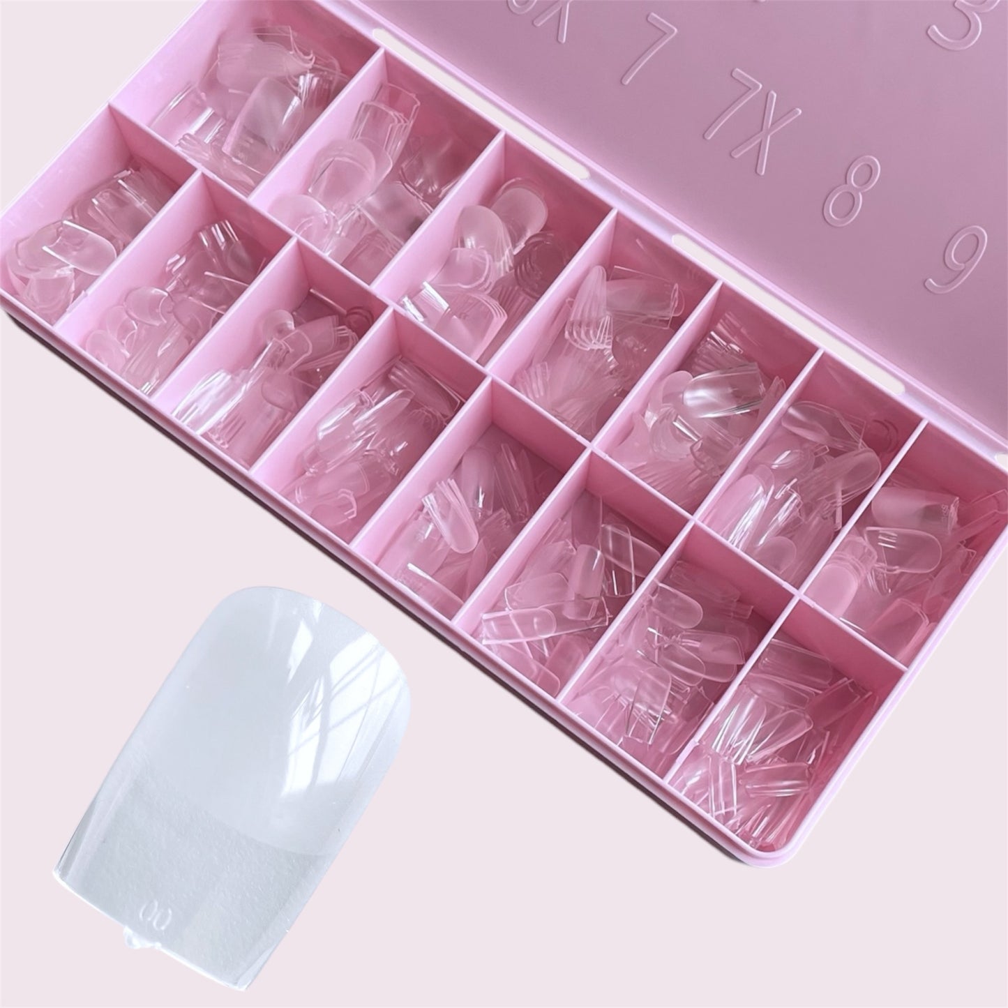 Gel tips, 600 pc set, short square