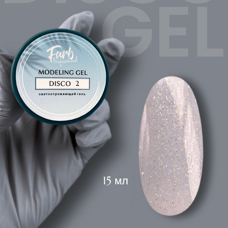 FARB DISCO FLASH UV GEL, hard (15g), Tone #2