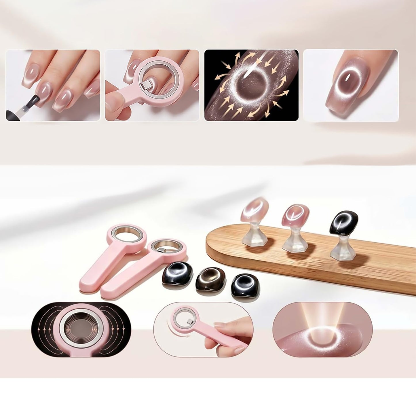Round "Ring" Magnet for Cat Eye (1pc)