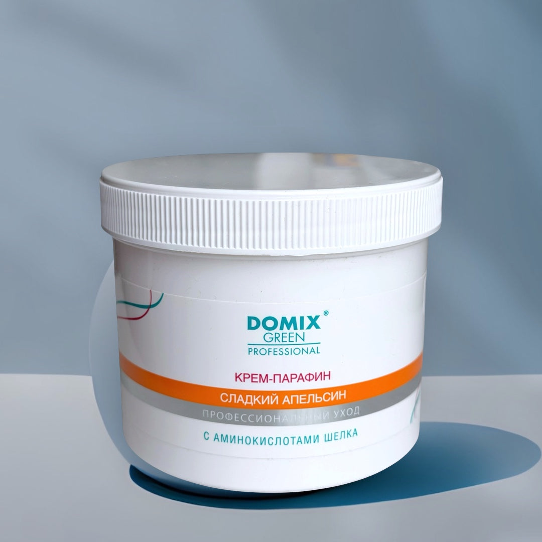 CREAM PARAFFIN WAX SWEET ORANGE by DOMIX, 500ml jar