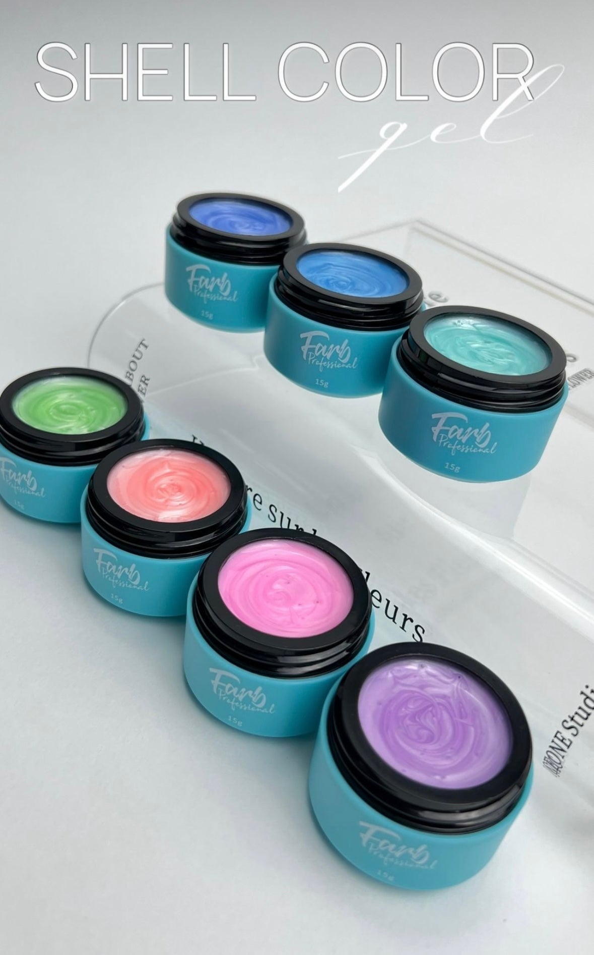 FARB SHELL #7 color gel, (15ml)
