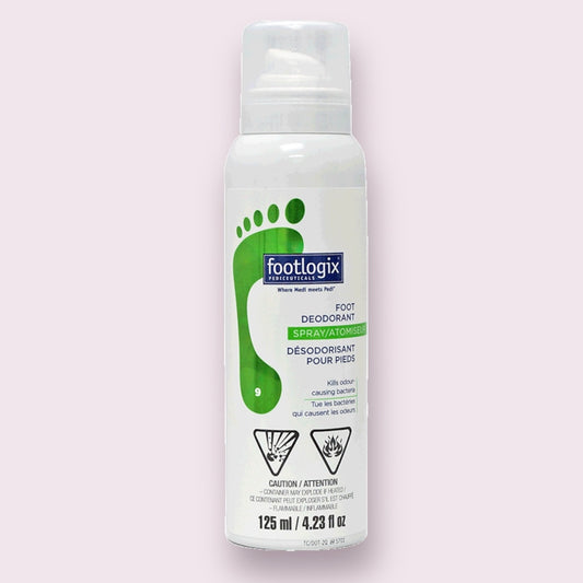 Footlogix - FOOT DEODORANT SPRAY 125ml/4.2oz. Please contact us for Professional (Licensed NailTech) pricing!