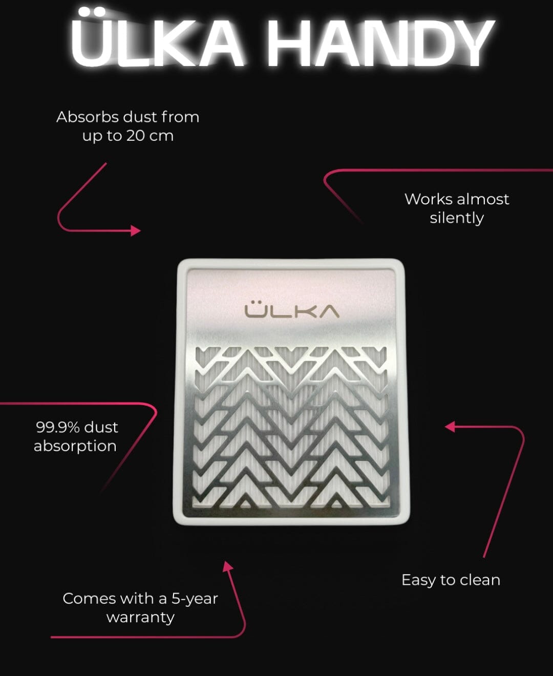 (New!) 2025 Nail Dust Vacuum Collector ULKA HANDY