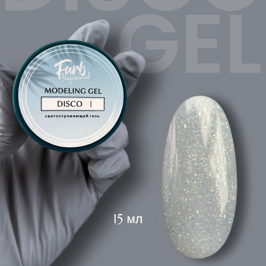 FARB DISCO FLASH UV GEL, hard (15g), Tone #1