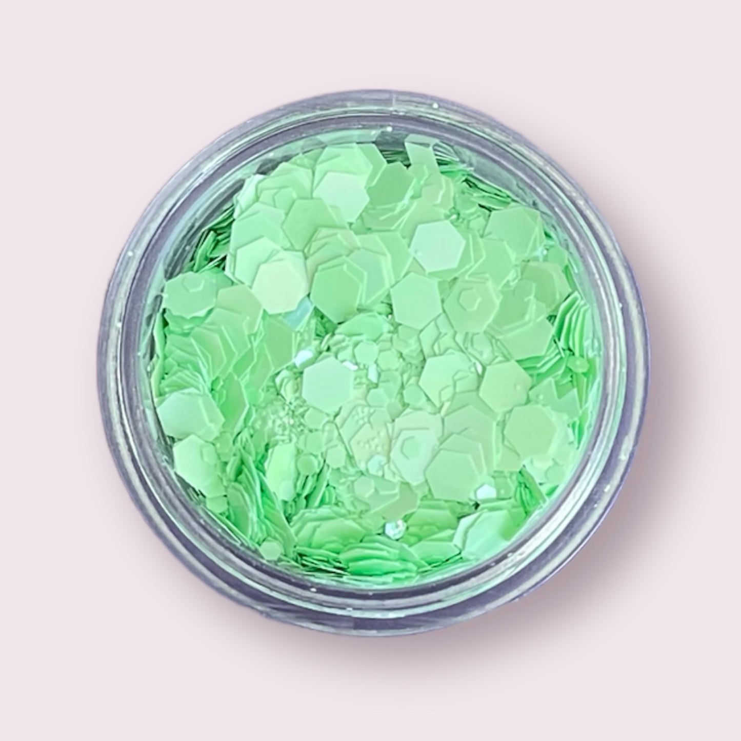 Glitter for nail, mint