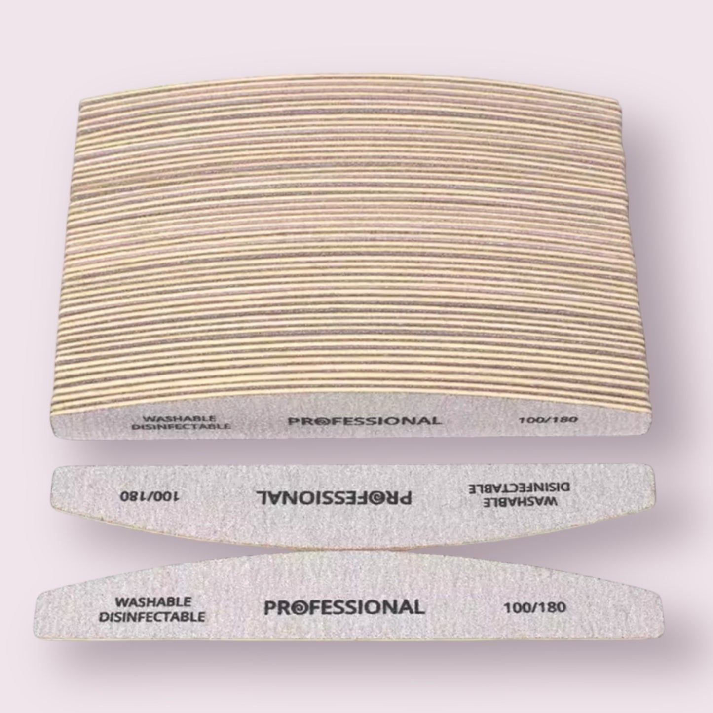 Nail File (wood) 100/180, 50 pc