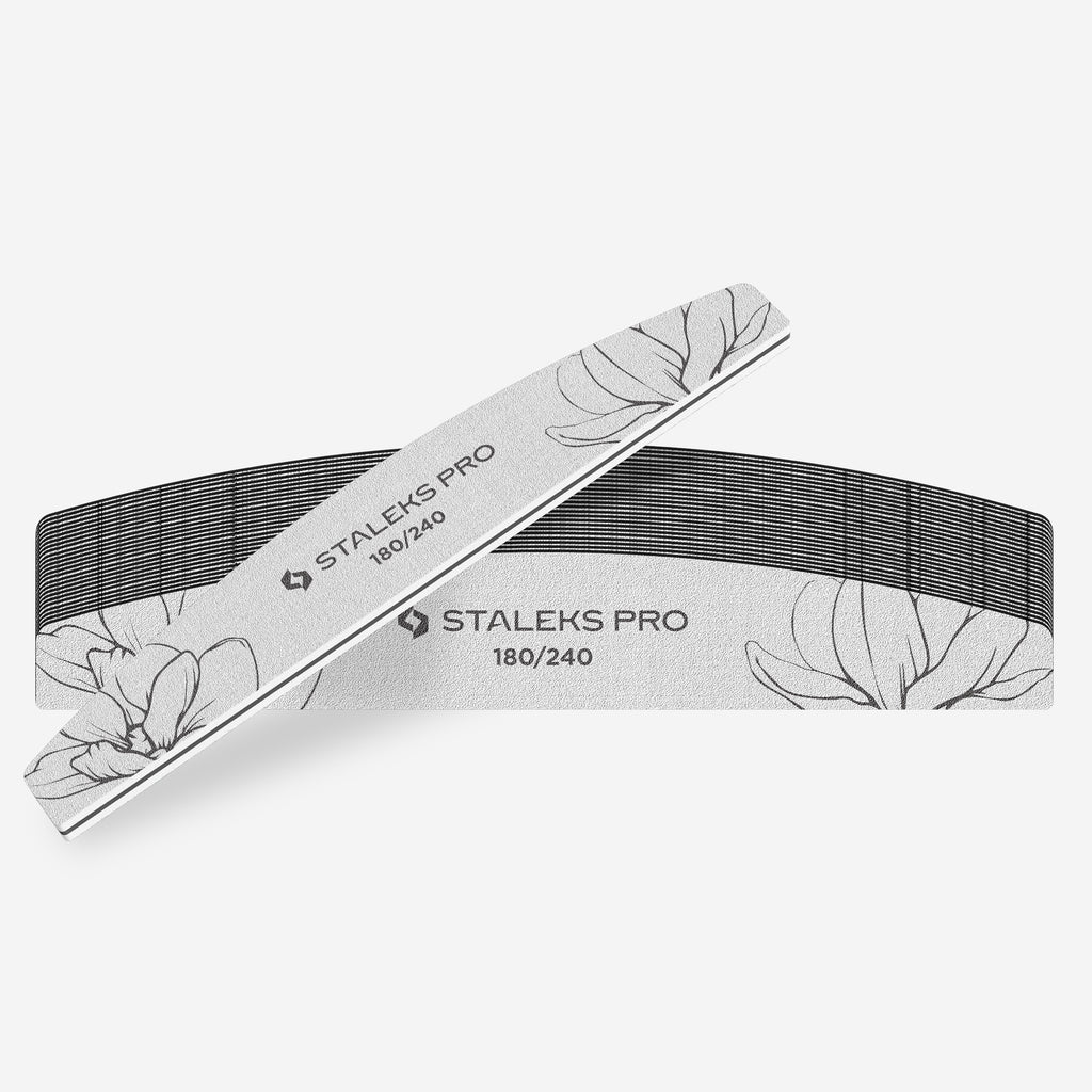 STALEKS Crescent mineral nail file EXPERT 40 180/240 grit (25 pcs)