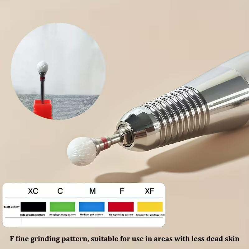 Ceramic Nail Bit for Removal - Ball, Red (Fine) or Blue(medium) for Right handed