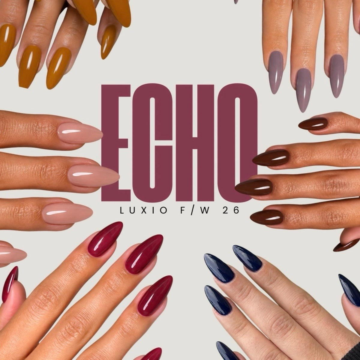 LUXIO® by AKZENTZ - (New 2026!) ECHO Full Collection (6 colors 15ml or 9ml bottles)