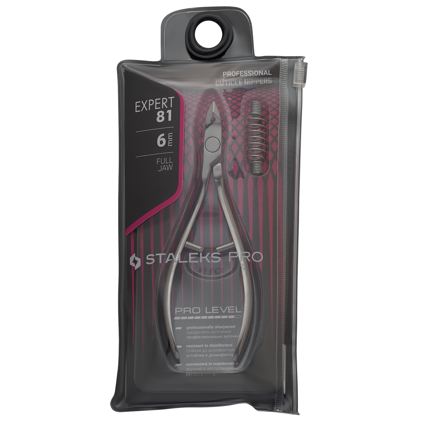 STALEKS PRO Expert Cuticle Nippers, model NE-81-6 (6mm edge)