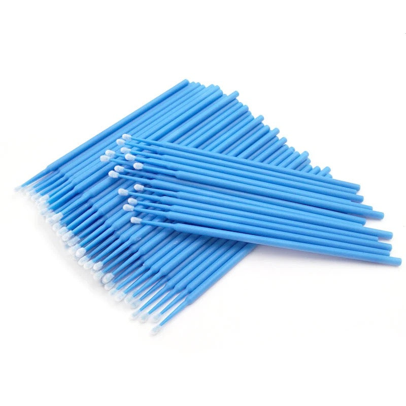 Microbrush Applicator for Various Liquids, Multicolor (Fine Tip, 100pc)