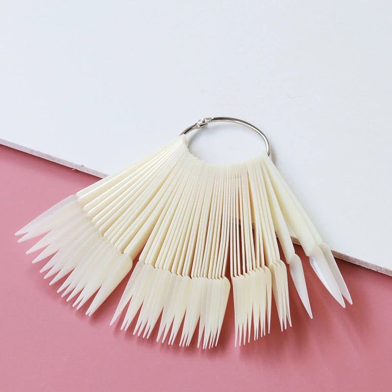 Plastic Nail Tips 50pc, stiletto