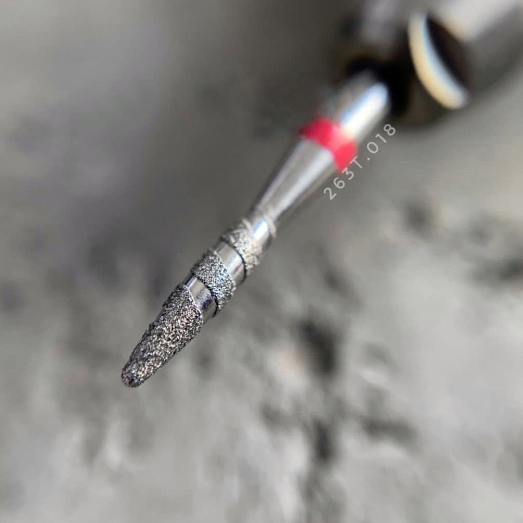 Nail Bit Tornado 018, rounded red (Belarus)