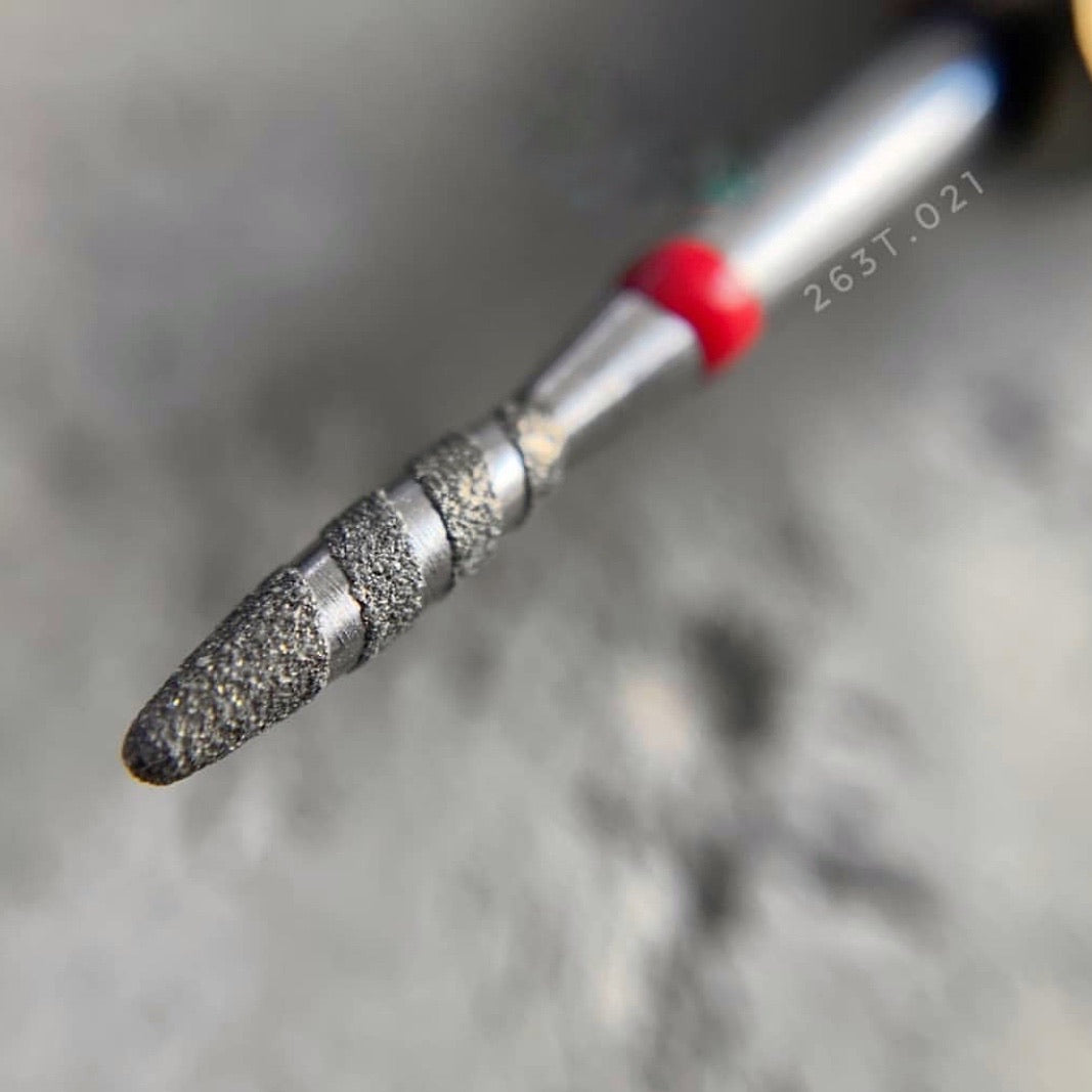 Nail Bit Tornado 021, Rounded tip, Red (Belarus)