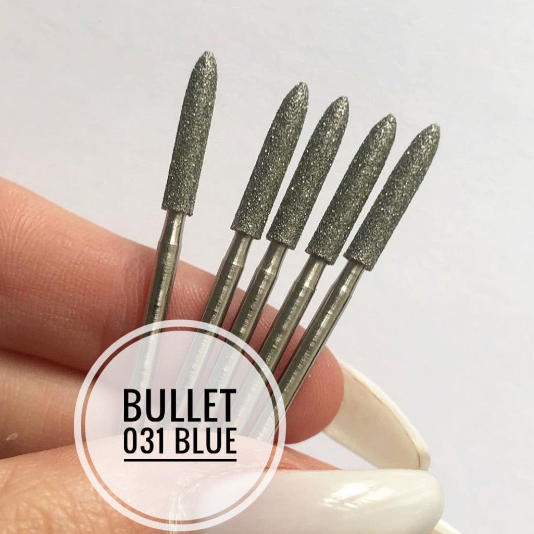 Nail Bit Bullet 031 Blue, 1pc, Belarus