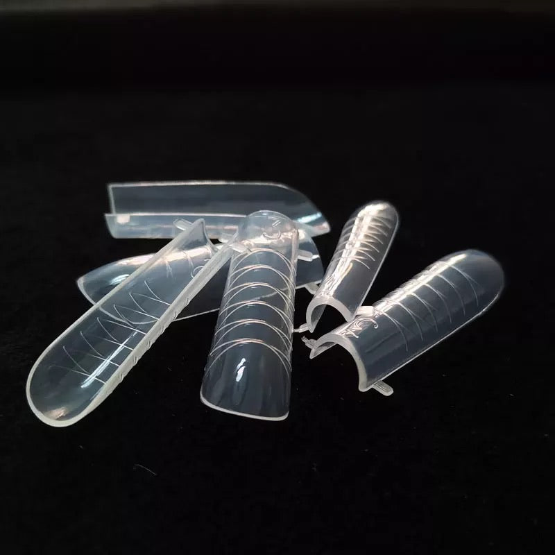 Nail Forms #6 clear for acrygel, polygel, 120pc