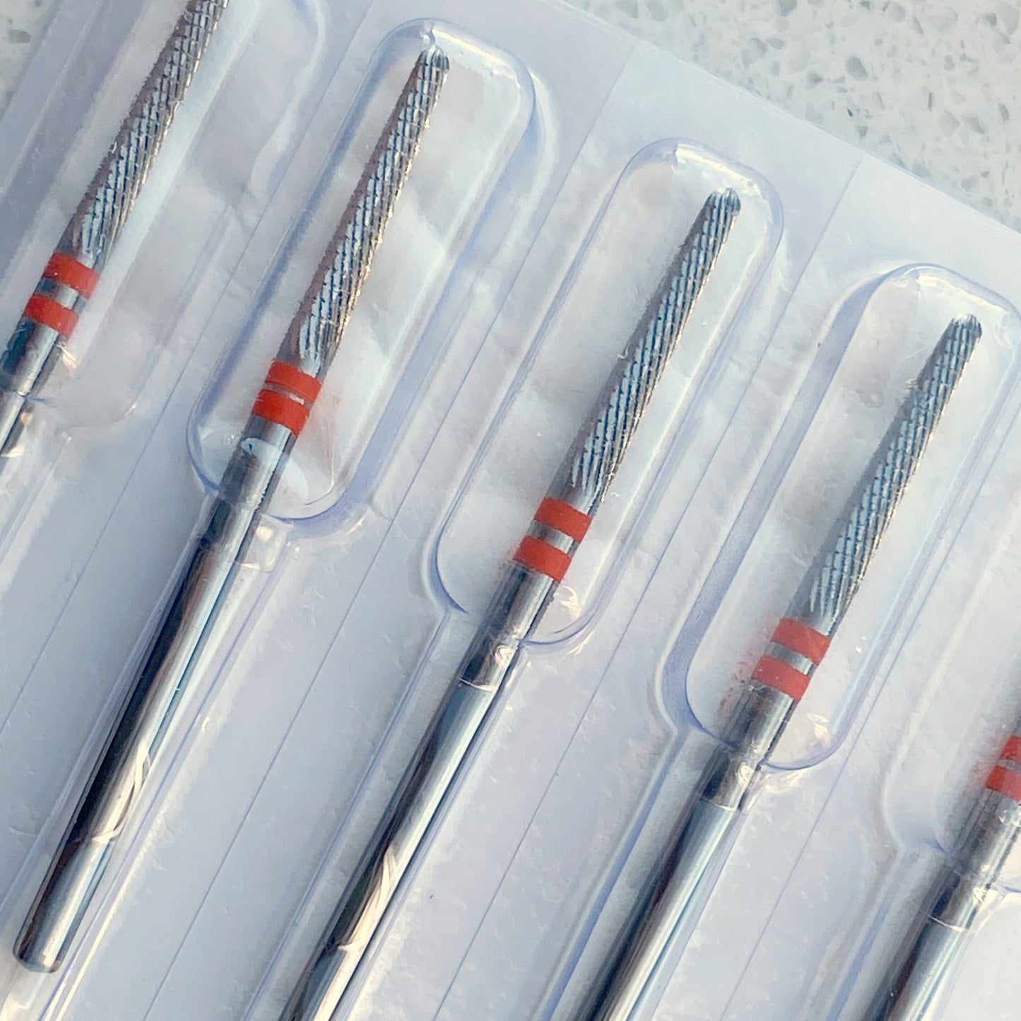 Nail Bit for Removal, Soft Cone Red Small, LEFT handed1pc, (KMIZ)