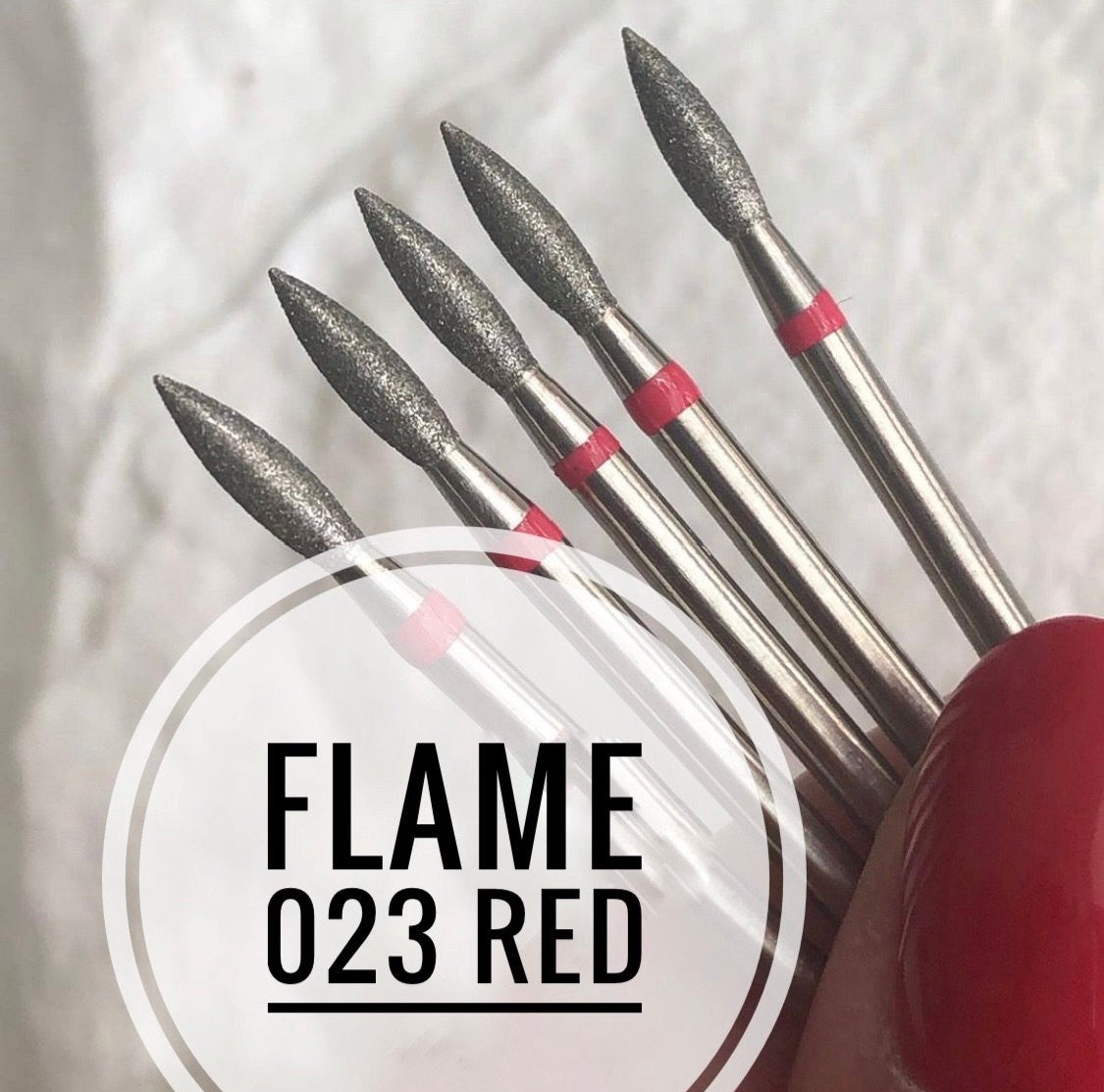 Nail Bit Flame 023 Red (243 023, 1pc. Belarus )