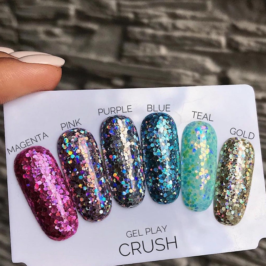 AKZENTZ GEL PLAY - GLITTER CRUSH MAGENTA