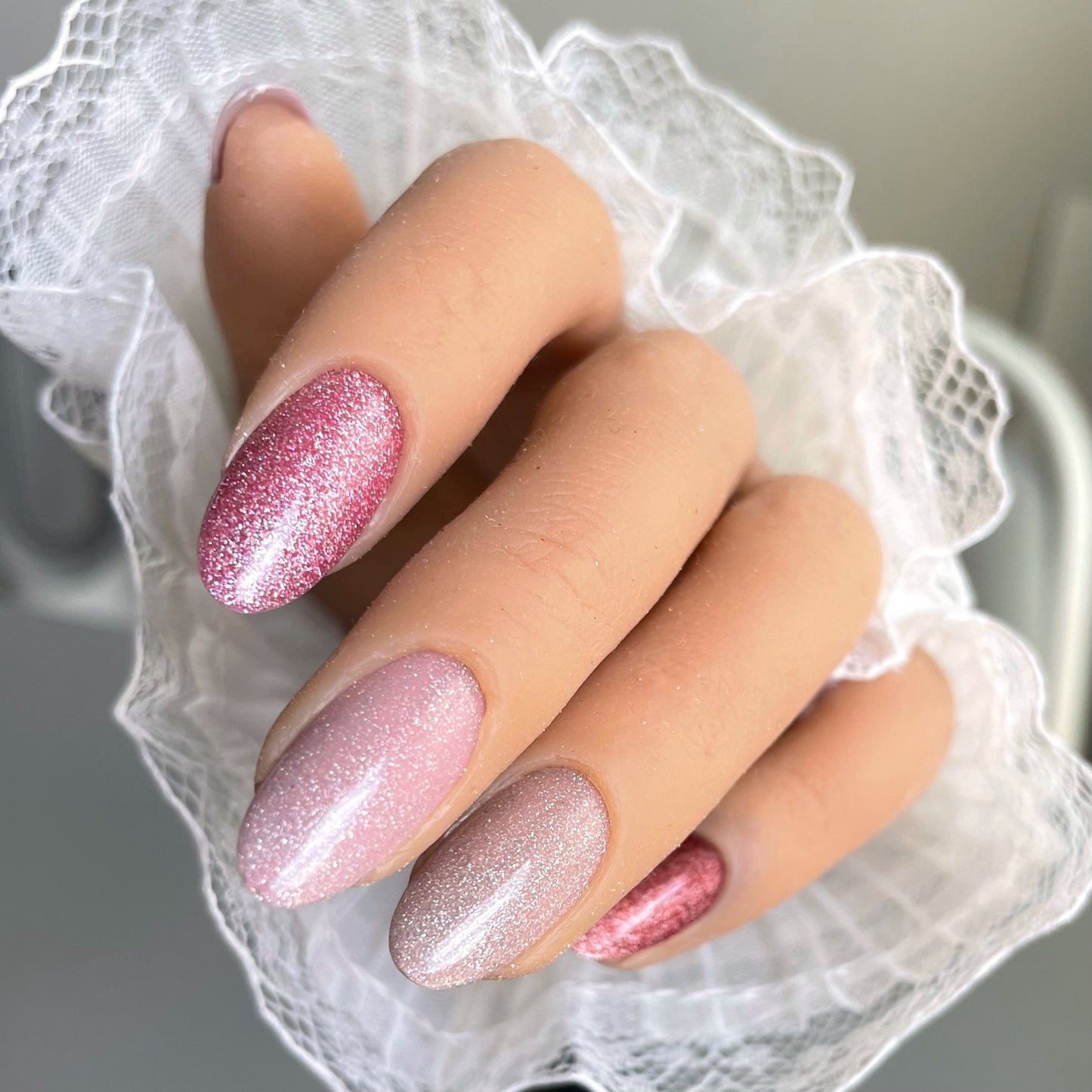 Fake sleeve for nail photos, 2pc.