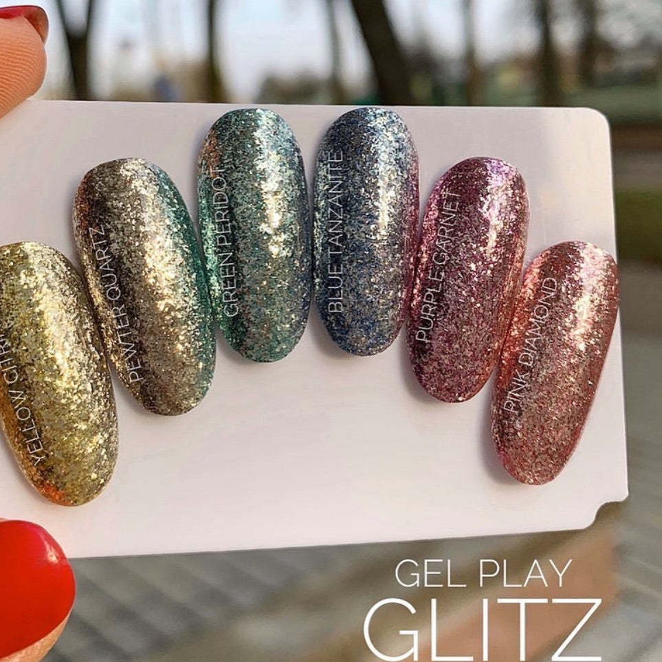 AKZENTZ GEL PLAY - GLITZ PURPLE GARNET