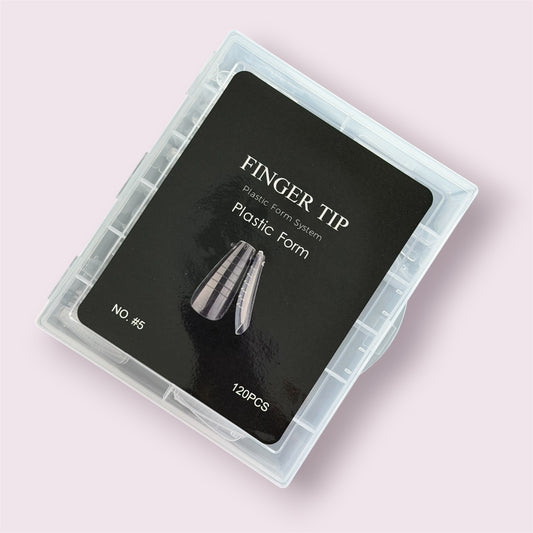 Dual  Nail Forms "Classic" #5 for Acrygel, Polygel (120pc)