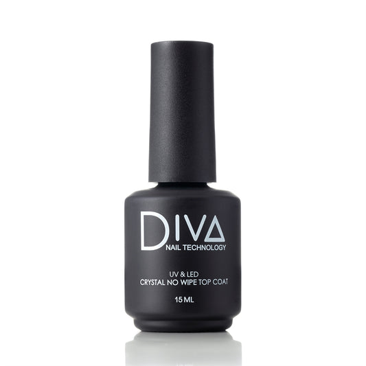 DIVA No-WIpe Top Coat CRYSTAL (15ml)