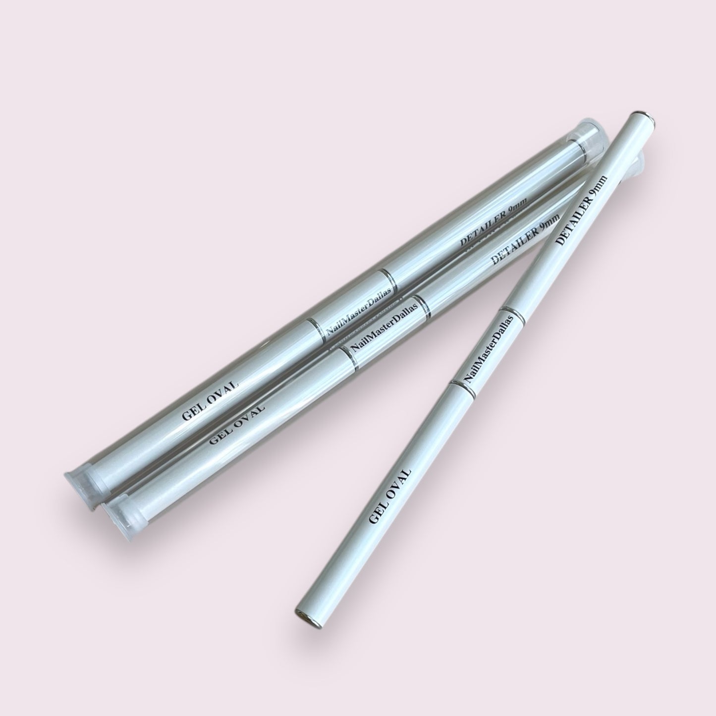 (NEW!) NailMasterDallas Dual Brush ( 9mm THIN brush + OVAL 6 flat brush)