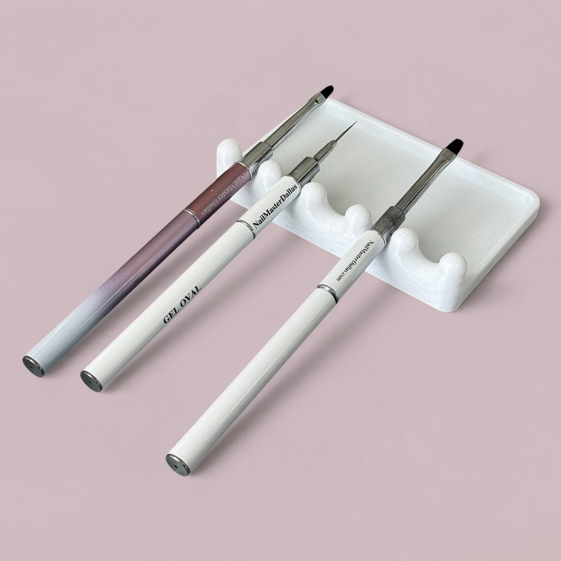 Plastic White Holder for Brushes + Mixing Pad
