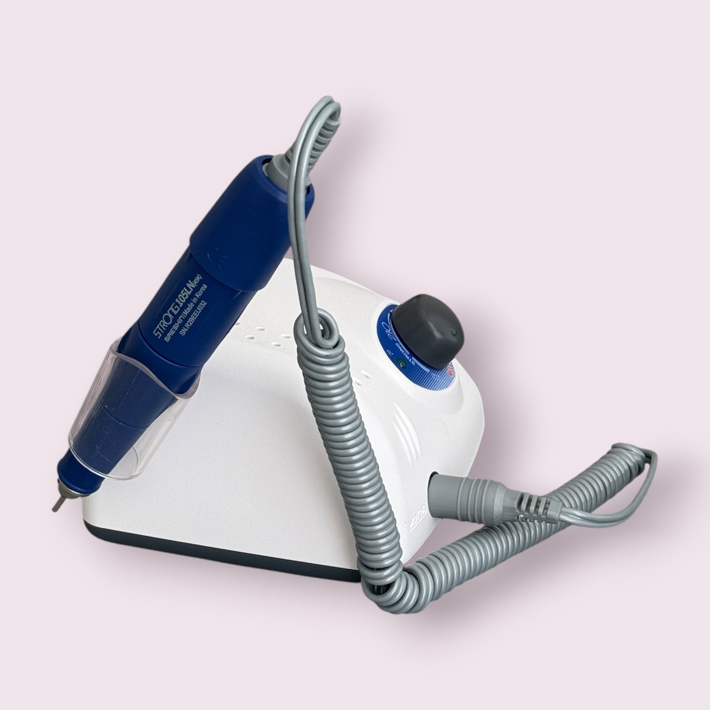 Nail Drill Set STRONG 210+ 105LN Blue (45K) by STRONG/SAESHIN (New! Made in Korea)