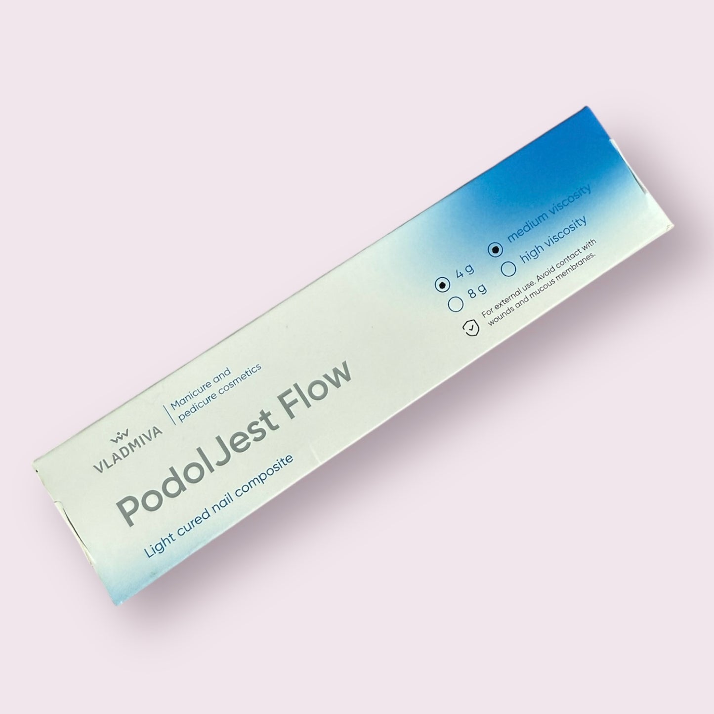 Light cured nail composite PodolJest Flou, medium viscosity, 4g