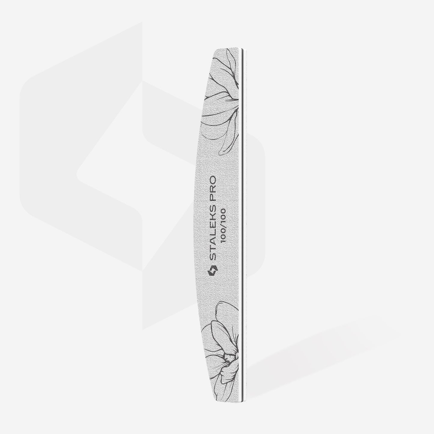 STALEKS Crescent mineral nail file EXPERT 40 100/100 grit (25 pcs)