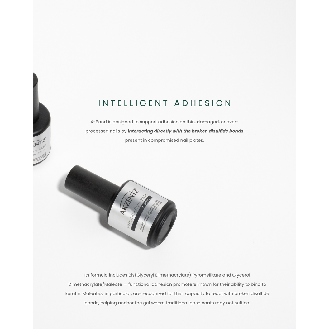 AKZENTZ (New!) RX DUO SUPER BOND + X-BOND PRESCRIPTION BASES (2x15ml/0.5oz)