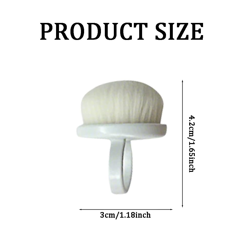 Ring Brush for nail dust, (Ring-Shaped) 1pc