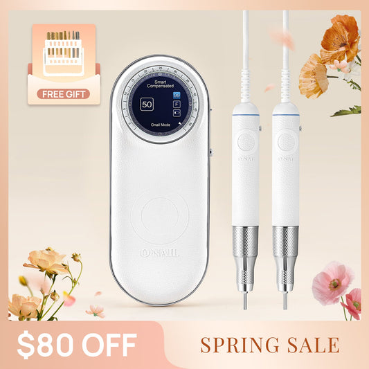 ONAIL AI Precision Drill with 2 Handpieces (PLUS! A Set of Bits!)