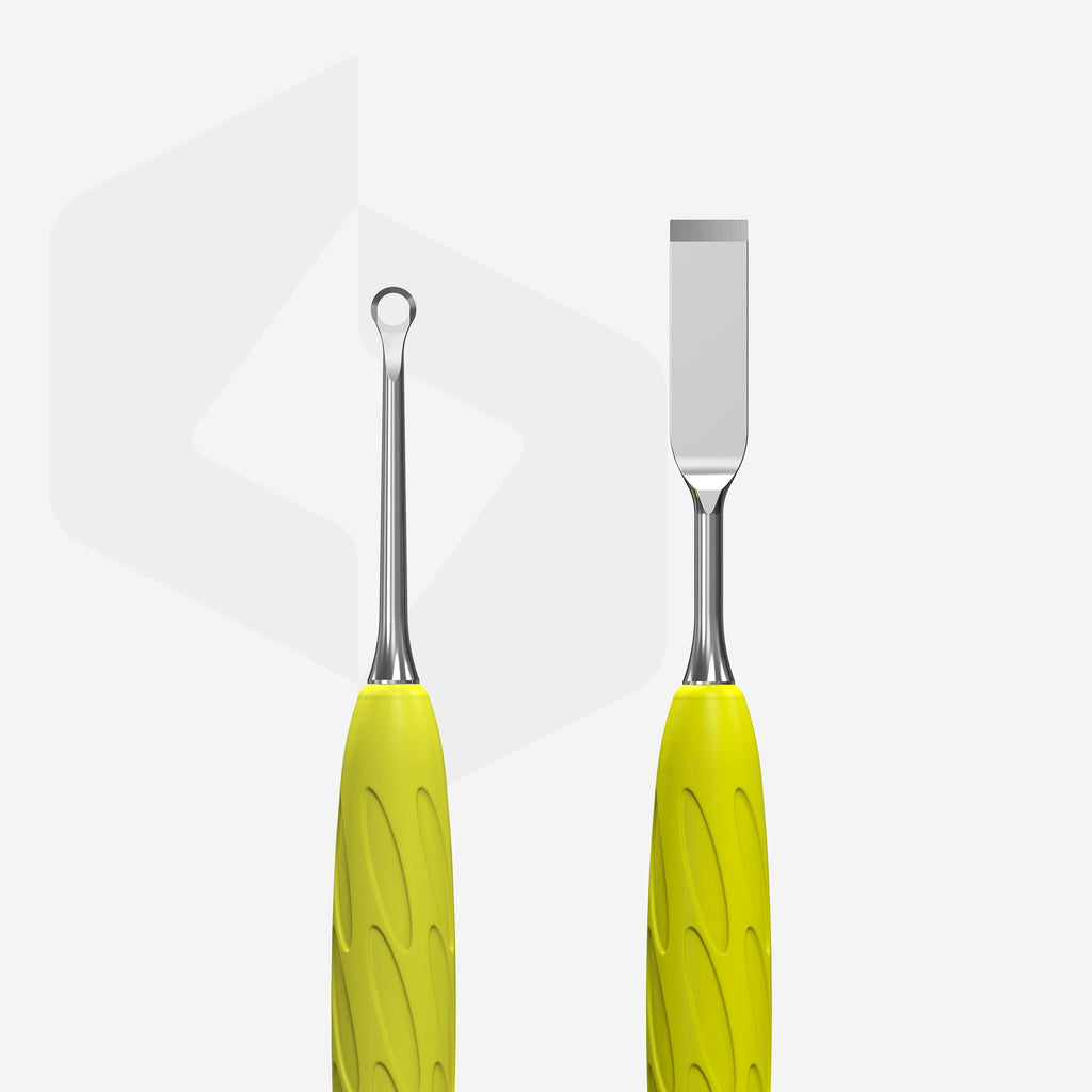 STALEKS PRO CUTICLE PUSHER UNIQ 11, Type 1, PQ-11/1 (Pink or Yellow)