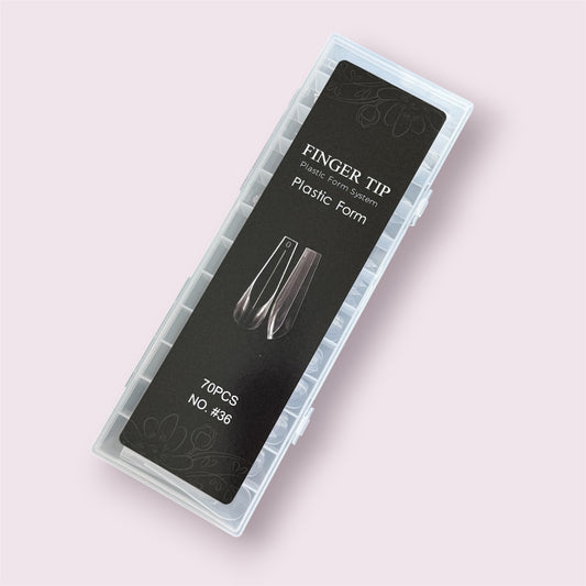 Dual  Nail Forms "Artistic Designs" (Thinned Cuticle Area) #36 for Acrygel, Polygel (70 pc)