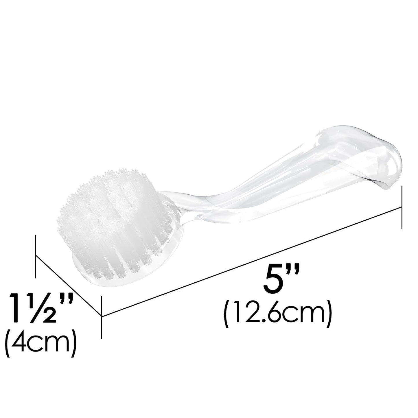 Brush for nail dust, 1pc, Pink