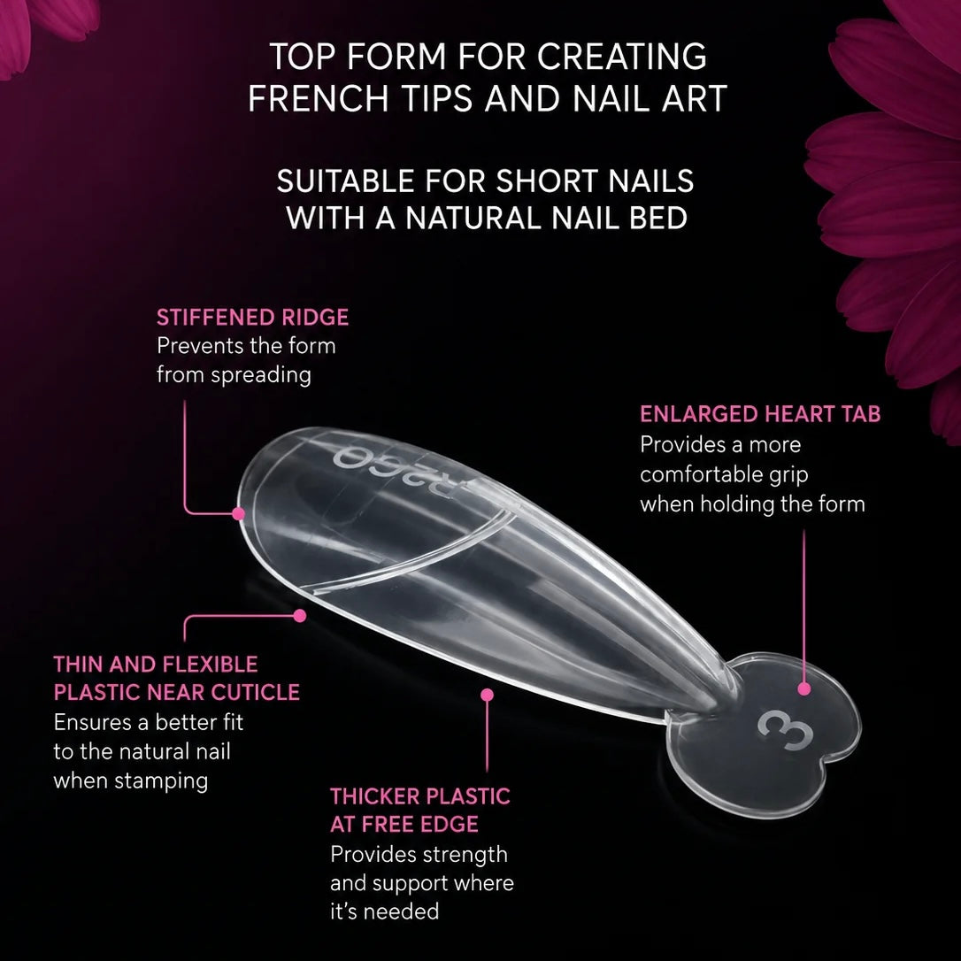 Dual Nail Forms Smooth Oval Express French — Mini Smile Ready2GO by MARIS.KID