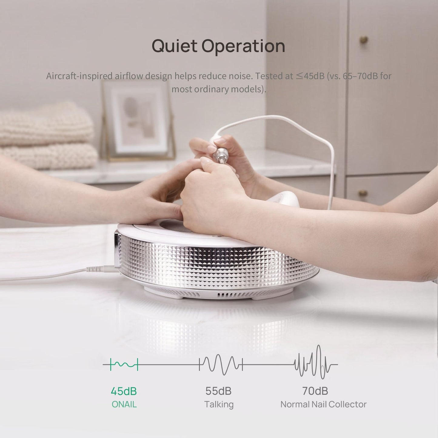 ONAIL Corded Nail Dust Collector Tornado