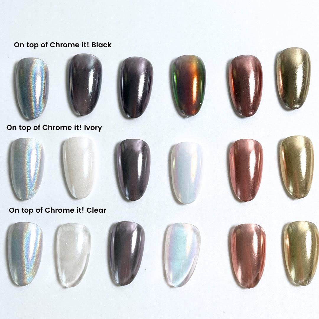 Nail Thoughts Chrome Classic Palette - 6 colors (New!)
