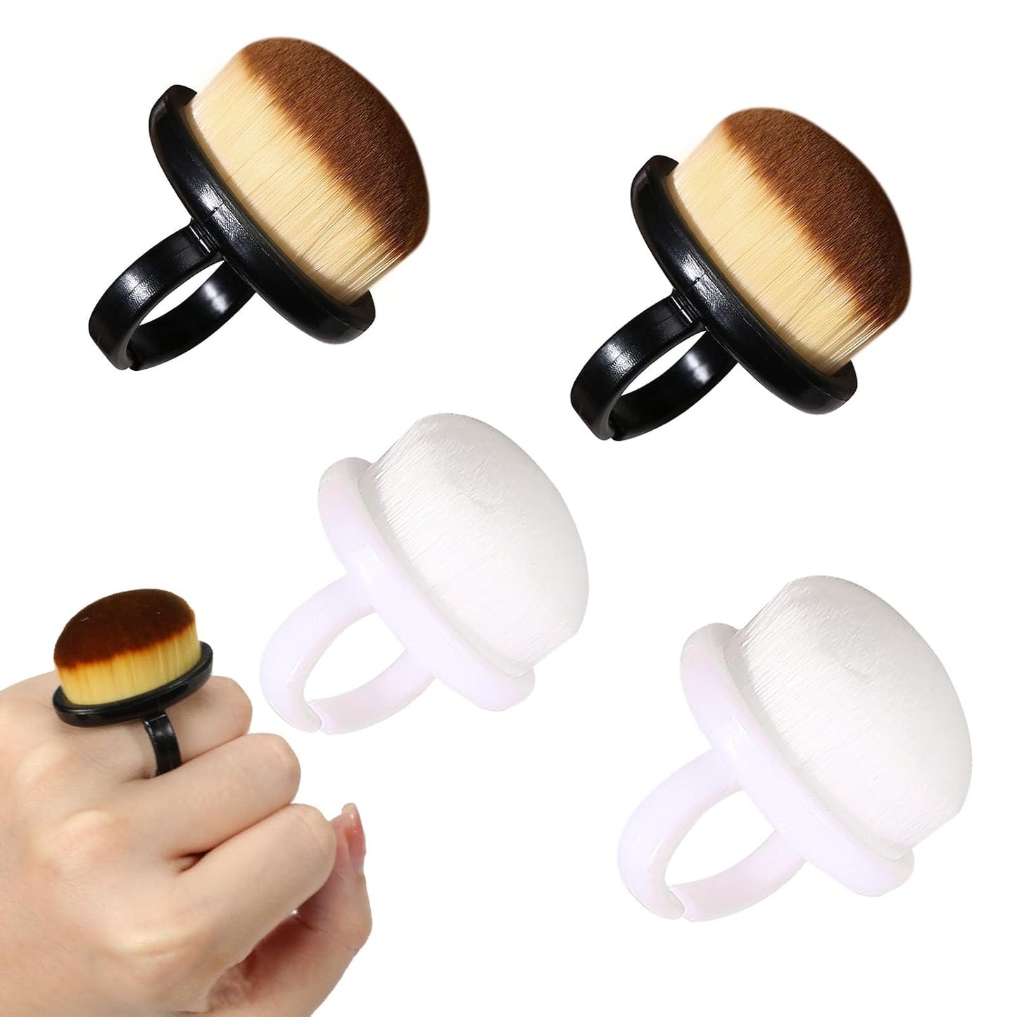 Ring Brush for nail dust, (Ring-Shaped) 1pc