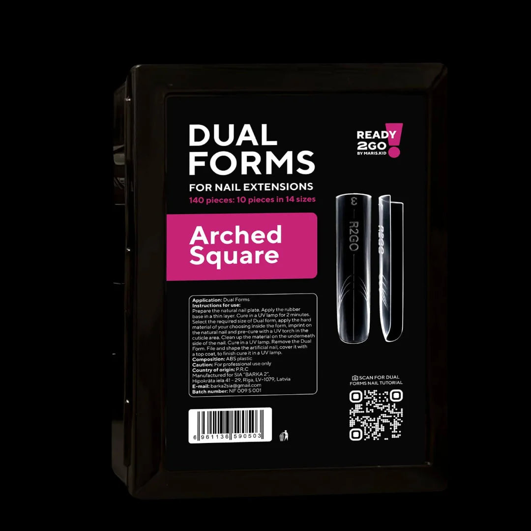 Dual Nail Forms Arched Square  Ready2GO by MARIS.KID