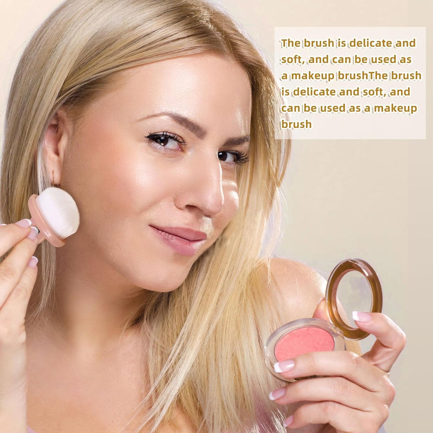 Ring Brush for nail dust, (Ring-Shaped) 1pc