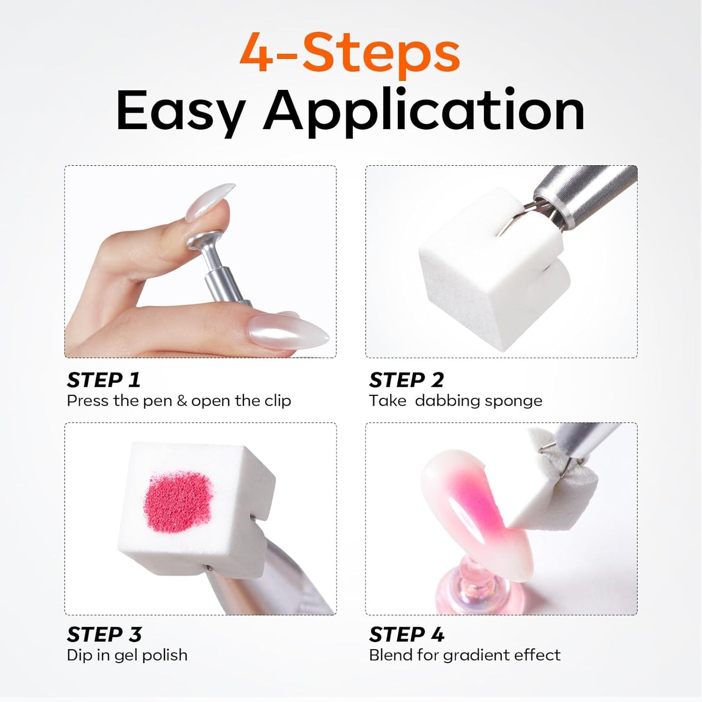 Applicator and 100 Sponges for Ombre