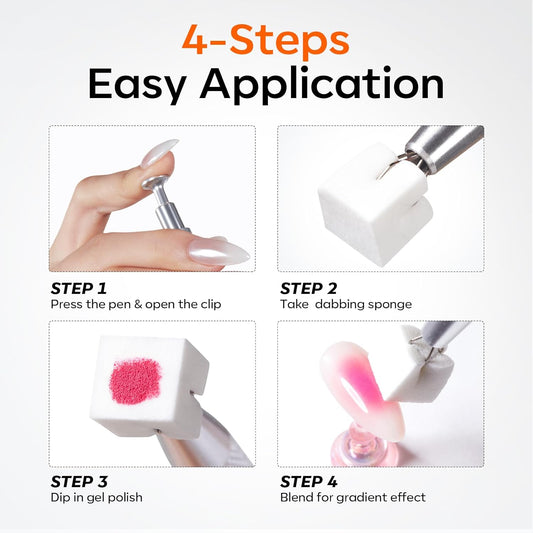Applicator and 100 Sponges for Ombre