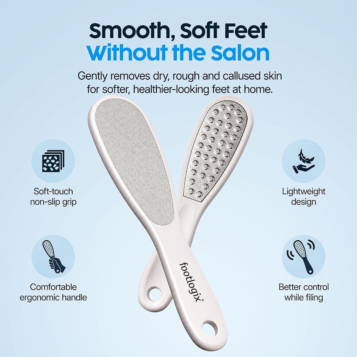 Footlogix Double-Sided Stainless Steel Foot File