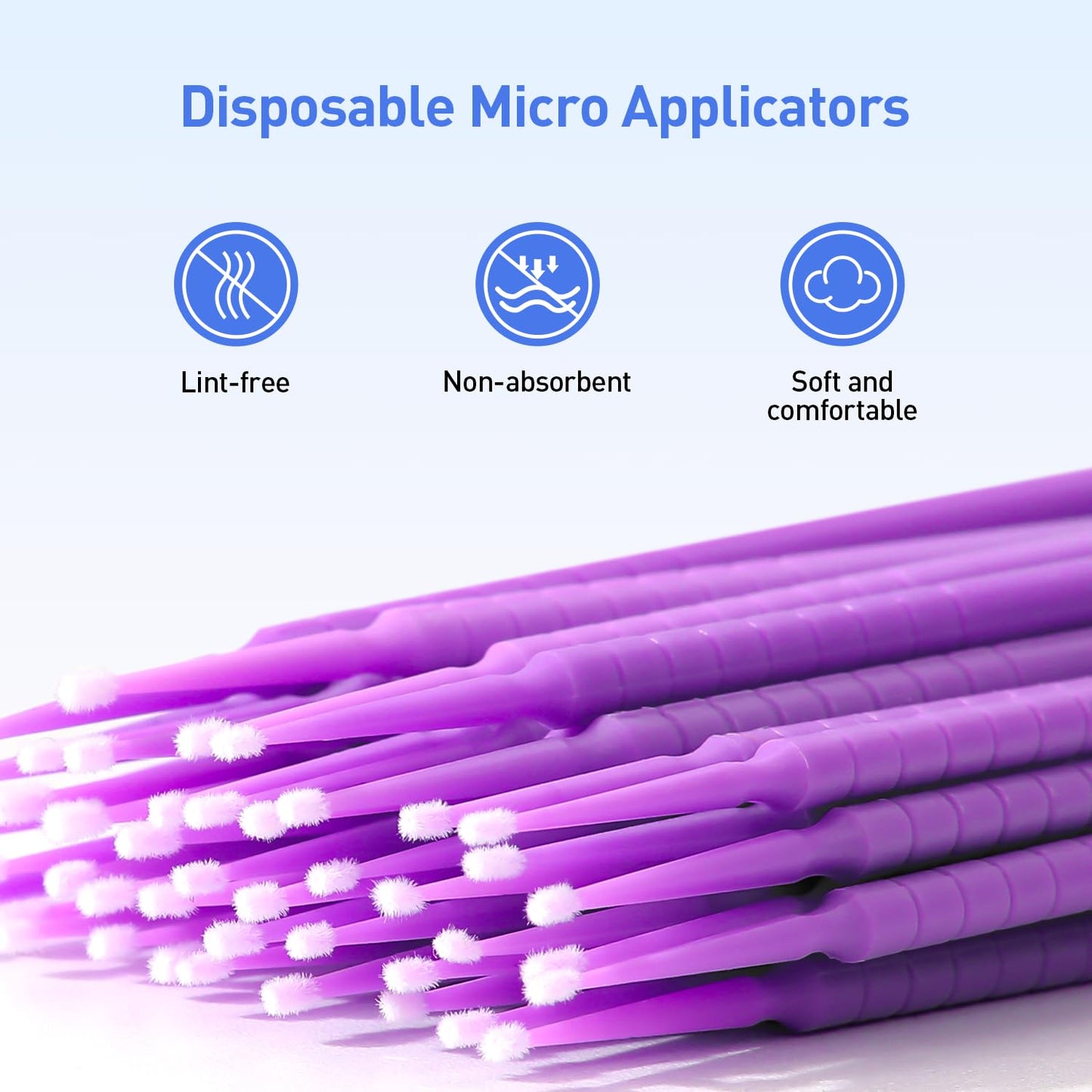 Microbrush Applicator, Purple (Super-Fine Tip, 100pc)